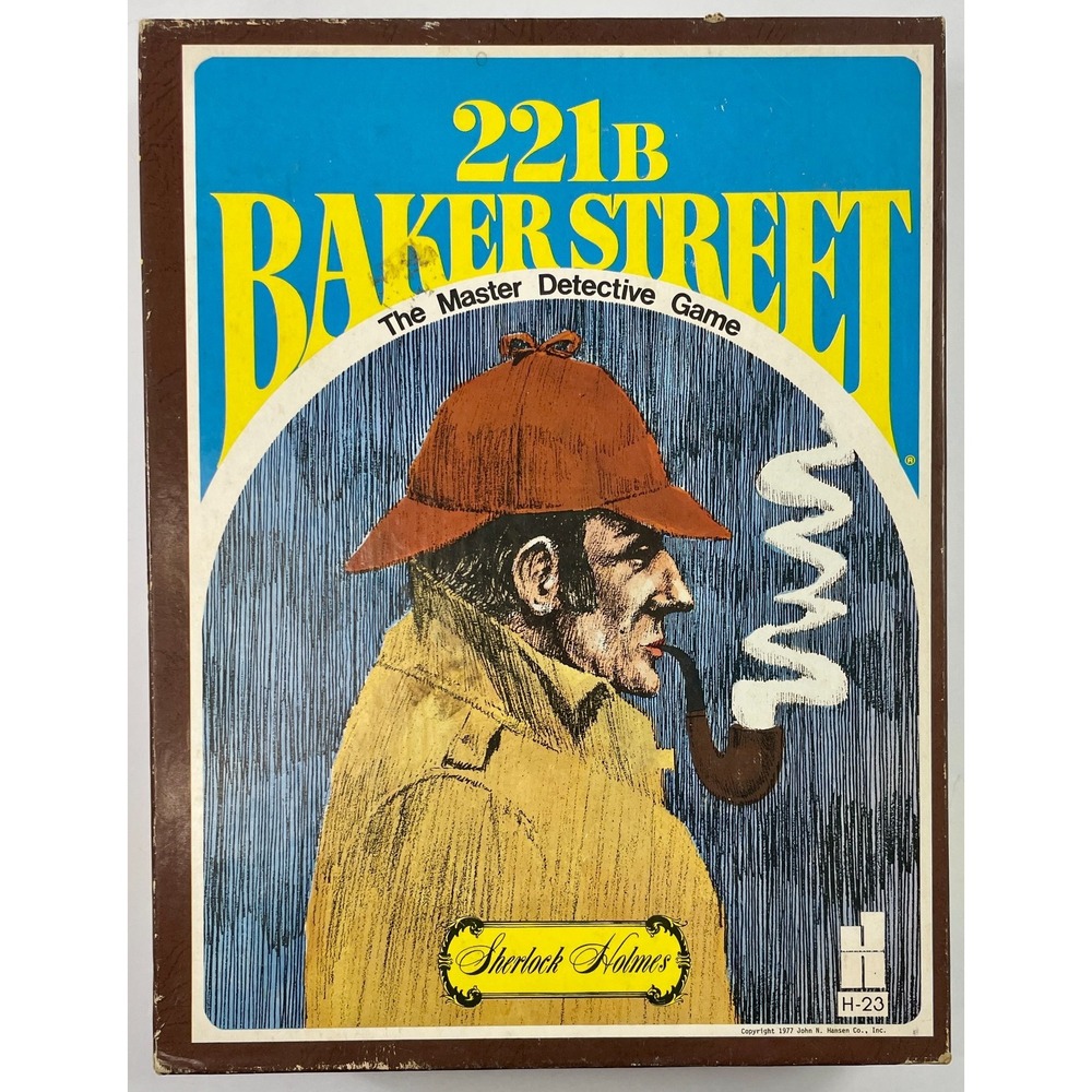Vintage 221B Baker Street, The Master Detective Game (1977), Sherlock Holmes